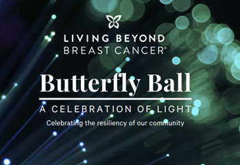 Butterfly Ball advertisement with colorful lights